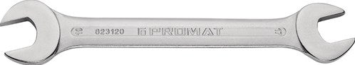 Promat tecwerk dubbele steeksleutel | 13 x 17 mm lengte 201 mm | verchroomd - 4000823112