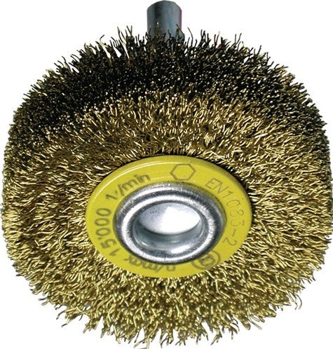 Promat tecwerk ronde borstel | d. 40 mm draaddikte 0,2 mm | messing 11 mm | 18000 min-¹ - 4000841139