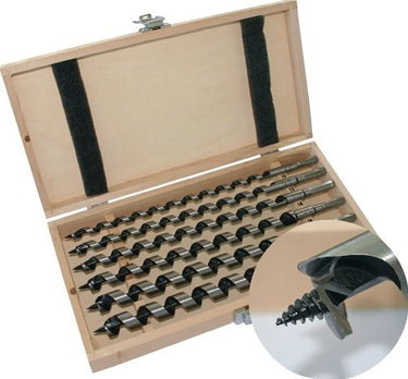 Promat tecwerk slangenboren-set | 8-delig | lengte 320 mm | 6-20 mm | in houten cassette - 4000863253