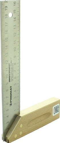 Promat tecwerk timmermanswinkelhaak | beenlengte 300 mm | met verstek - 4000858474
