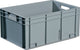 Promat tecwerk transportstapelbak | l600xb400xh420mm | grijs pp handgreepopening | zijwanden gesloten - 9000447833