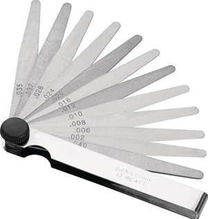 Promat tecwerk voelermaat | bladsterkte 0,05-1,0 mm | staal | lengte 100 mm aantal bladen 20 st. - 4000851422