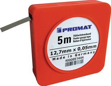 Promat tecwerk voelermaatband | dikte 0,08 mm | lengte 5 m breedte 12,7 mm - 4000851447
