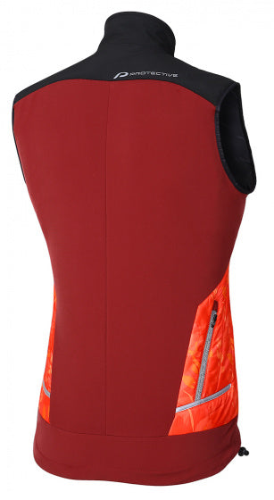 Load image into Gallery viewer, Protective Bodywarmer P-Painted Bird dames polyester rood mt 46
