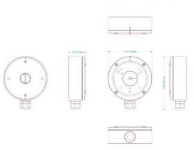 Load image into Gallery viewer, Enzo provision camera opbouwdoos geschikt voor i2-i4-difix zwart - 7900493
