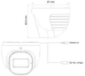 Load image into Gallery viewer, Provision ip camera dome 4mpix 12v ir-led 2.8mm - 7900276
