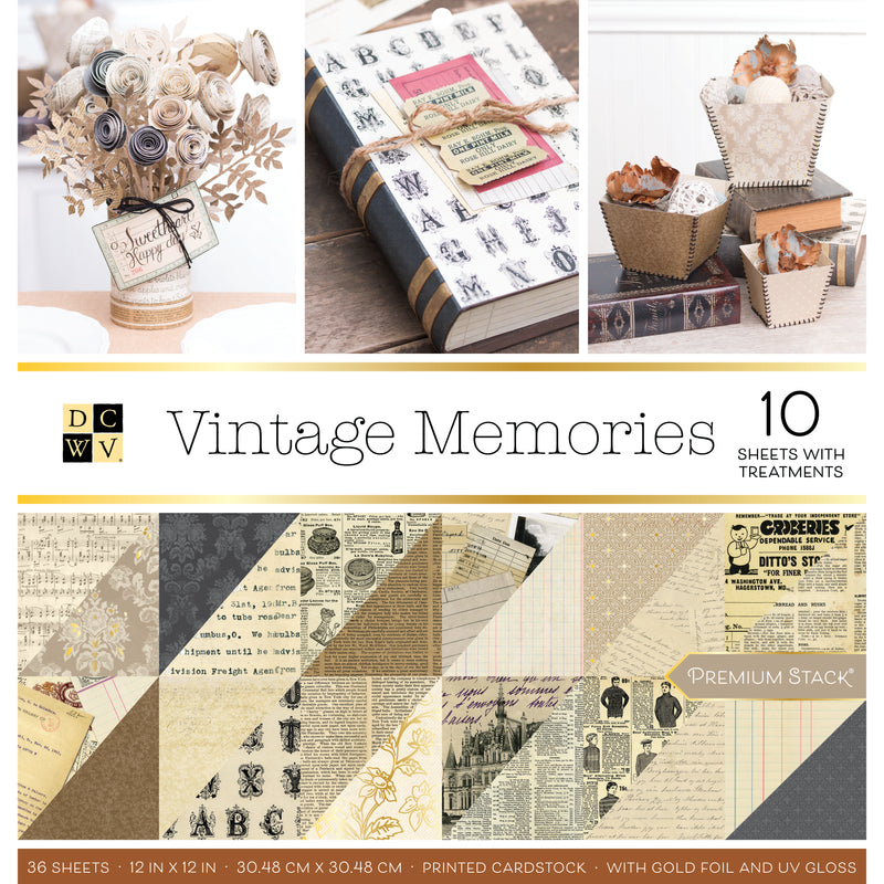 Load image into Gallery viewer, Dcwv • 12x12 vintage memories 36 sheets
