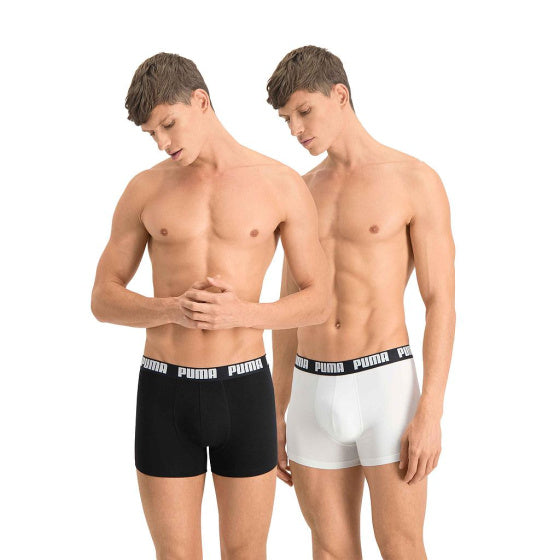 Load image into Gallery viewer, Puma Basic Boxershort Heren (Pack of 2) Zwart Witmaat L
