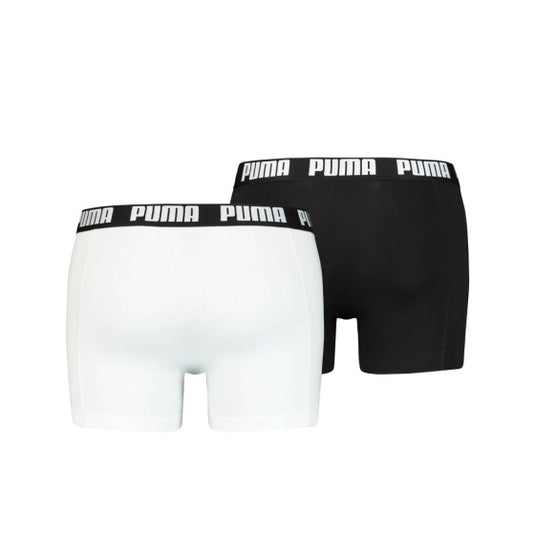 Puma Basic Boxershort Heren (Pack of 2) Zwart Witmaat L