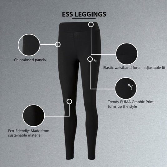 Puma ESS SportLegging Dames Zwart maat S