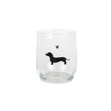 Clayre eef drinkglas tekkel 300ml ã˜ 8x9 cm glas