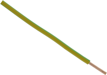 Q-link installatiedraad â€“ vd â€“ 6.0 mmâ² â€“ 2.5 m â€“ geel â€“ groen