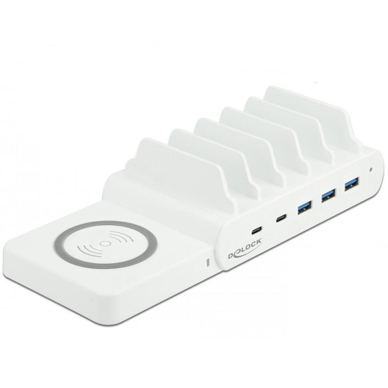 Load image into Gallery viewer, Qi oplader + usb hub

