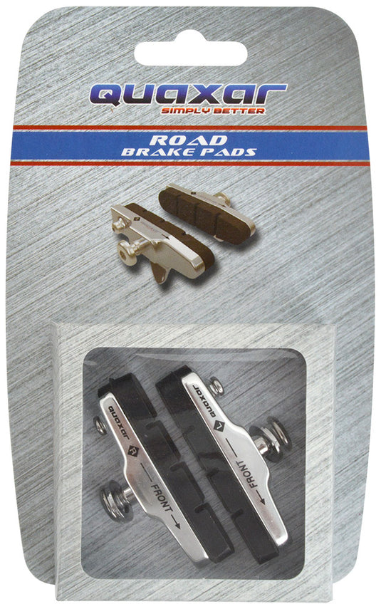 Quaxar shimano road alu cartridge brake shoes silver
