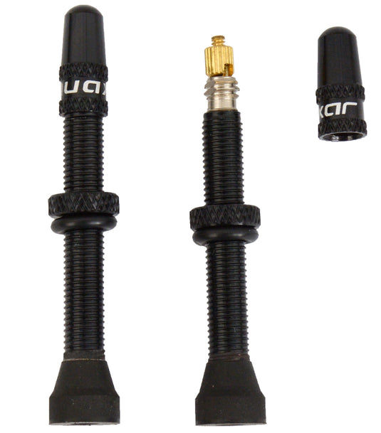 Quaxar tubeless valves universal aluminum black