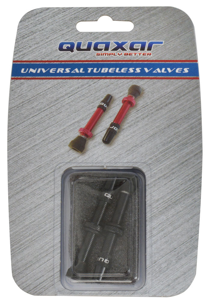 Load image into Gallery viewer, Quaxar tubeless valves universal aluminum black
