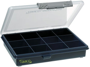 Raaco assortimentsdoos assorter, 12 vaste vakken - 136143 - 136143