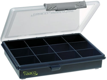 Raaco assortimentsdoos assorter, 12 vaste vakken - 136143 - 136143