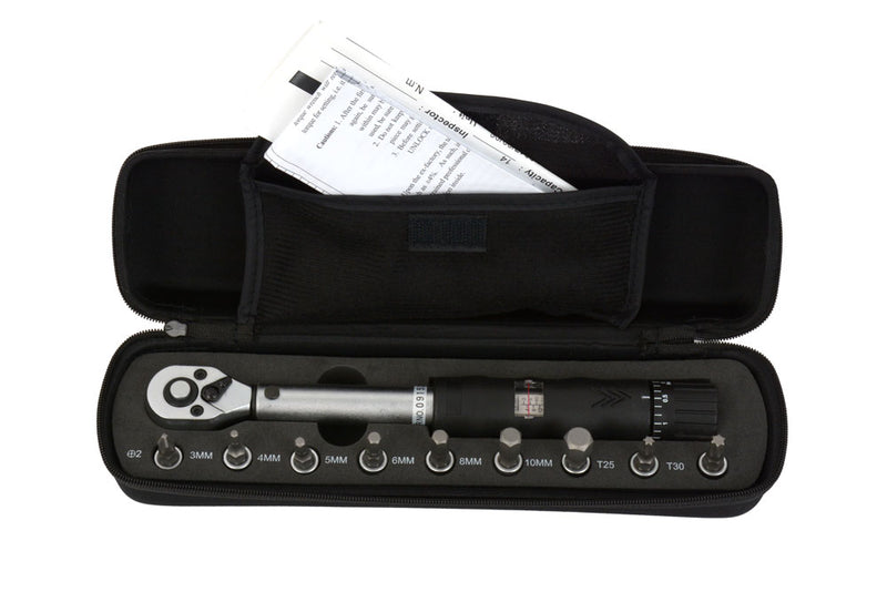 Load image into Gallery viewer, Radon comp torque wrench 1 4 2-14 nm fixable incl. bits
