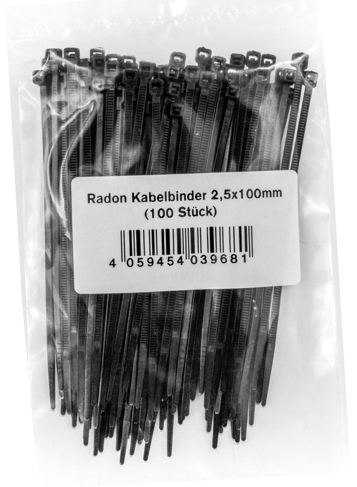 Load image into Gallery viewer, Radon cable tie 100x2.5mm (100 pieces)

