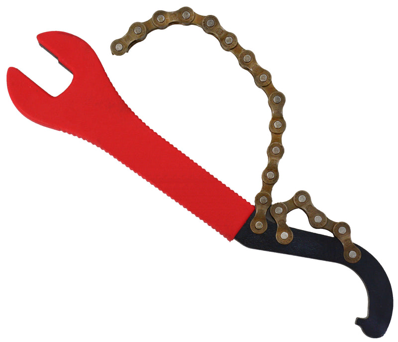 Load image into Gallery viewer, Radon universal chain whip incl. pedal wrench 15 16mm hook wrench

