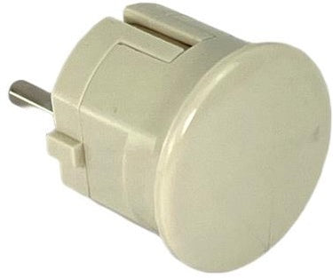 Enzo randaarde stekker haaks bakeliet mk wit - 6140594