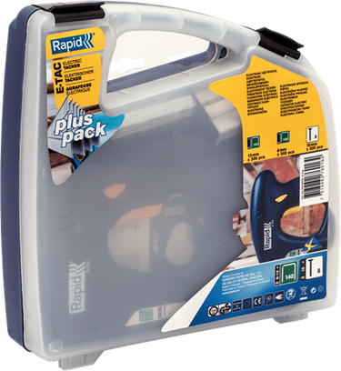 Rapid elektrische tacker e-tac | incl. 300 nieten 140 8 + 300 nieten 140 12 + 300 brads 8 15 - 5000576