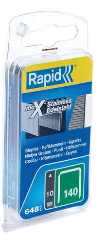 Afbeelding laden in galerijviewer, Rapid nr. 140 vlakdraadnieten rvs 10 mm, 650 stuks - 40109575 - 40109575
