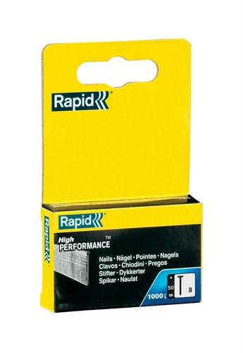 Rapid nr. 8 brads rvs 50 mm, 1.000 stuks - 40303067 - 40303067