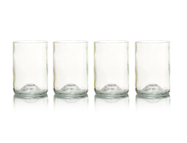 Rebottled glazen - 4-pack - clear