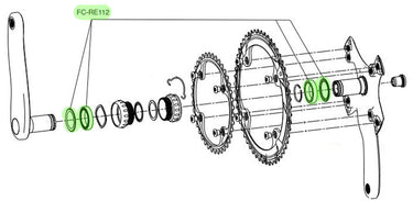 Campagnolo - crank lagerset usb ultra-torque system (2 st.)
