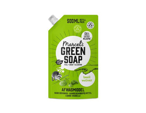 Marcel's green soap refill - afwasmiddel - basilicum vetiver - 500ml