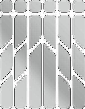 Rie:sel design reflective sticker set 'reflex' silver