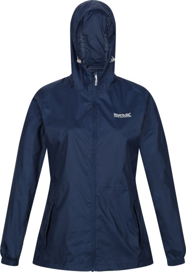 Load image into Gallery viewer, Regatta Pack-It III regenjack dames donkerblauw maat L
