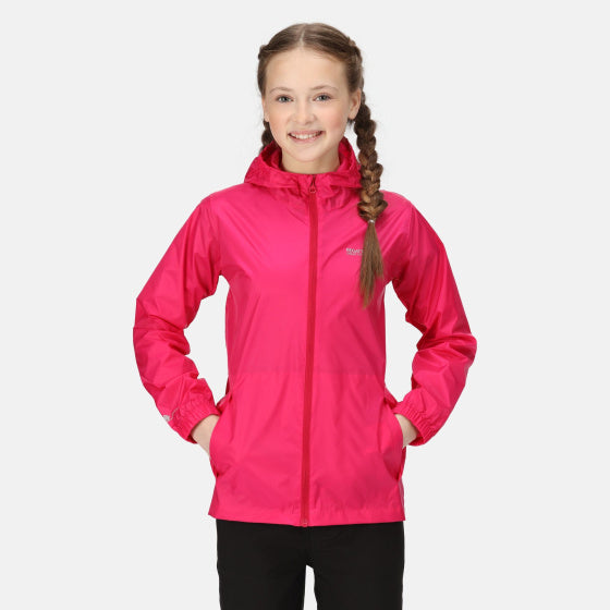 Load image into Gallery viewer, Regatta Pack It III regenjas meisjes roze maat 9-10 jaar
