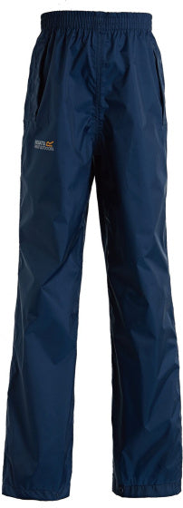Load image into Gallery viewer, Regatta Regenbroek Pack It junior donkerblauw maat 7-8 jaar
