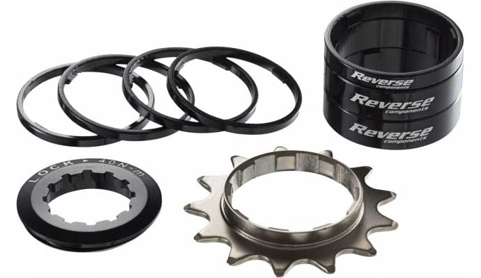 Load image into Gallery viewer, Reverse components single speed kit black

