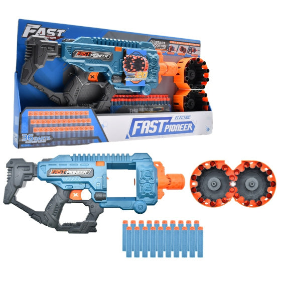 Load image into Gallery viewer, Fast pioneer Speelgoedpistool met Roterend Magazijn 36 kogels
