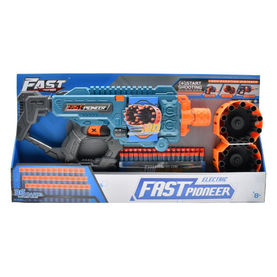 Load image into Gallery viewer, Fast pioneer Speelgoedpistool met Roterend Magazijn 36 kogels
