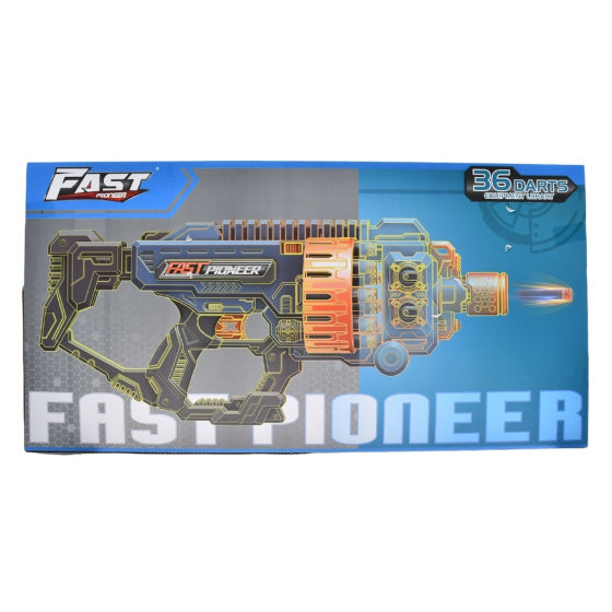 Load image into Gallery viewer, Fast pioneer Speelgoedpistool met Roterend Magazijn 36 kogels
