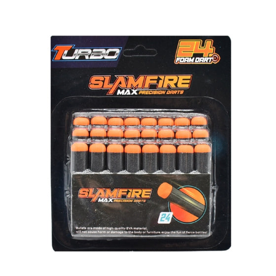 Load image into Gallery viewer, Fast pioneer foam kogels voor speelgoedpistool 24 stuks zwart
