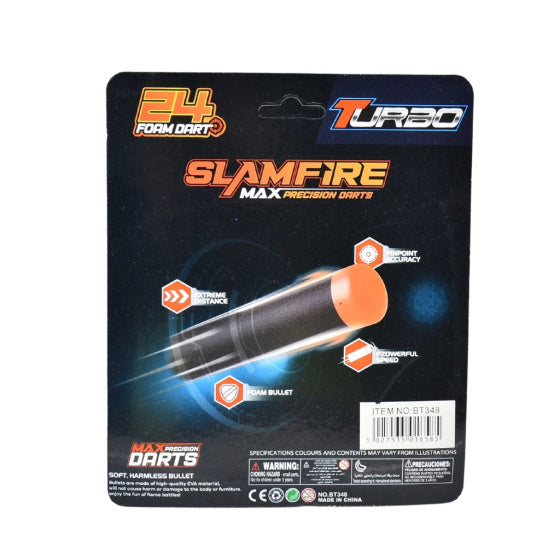 Load image into Gallery viewer, Fast pioneer foam kogels voor speelgoedpistool 24 stuks zwart

