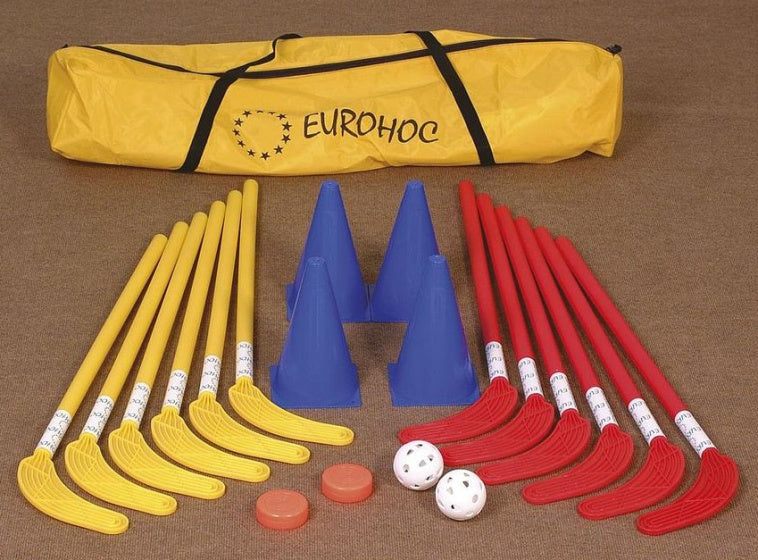 Load image into Gallery viewer, Reydon Hockeyset junior 75 cm rood geel blauw 20-delig
