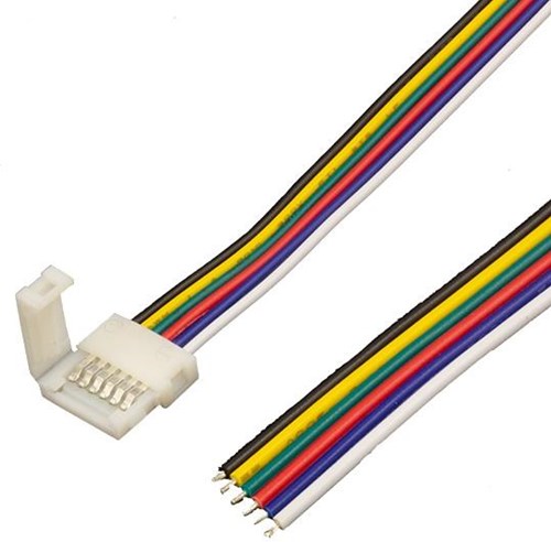 Laden Sie das Bild in Galerie -Viewer, Enzo rgb-cct quick aansluitstuk 6pin 12mm met 15cm draad - 4380210
