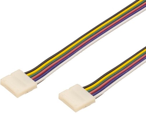 Laden Sie das Bild in Galerie -Viewer, Enzo rgb-cct quick koppelstuk 6pin 12mm met 15cm draad - 4380220
