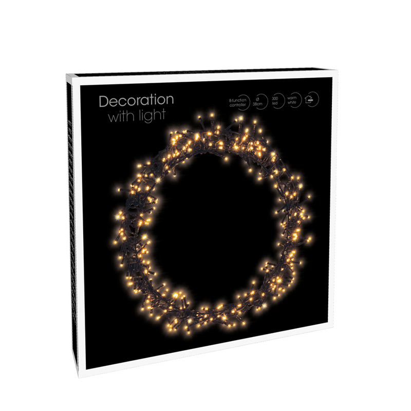 ギャラリービューアに画像をロードする, Ring led zwart 300 leds ø38cm
