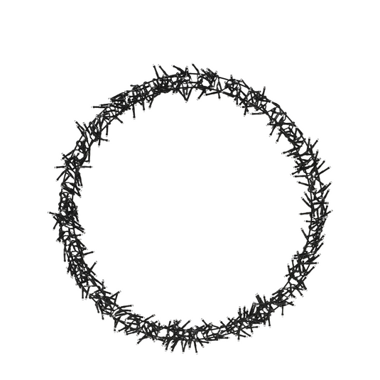 Ring led zwart 500 leds ø58cm