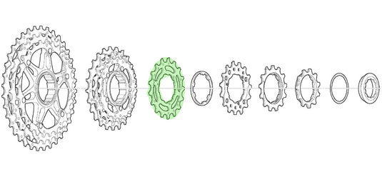 Shimano sprocket 16t for cs-m771-10 bl