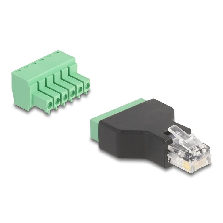Load image into Gallery viewer, Rj12-stekker naar schroefklemmenblokadapter
