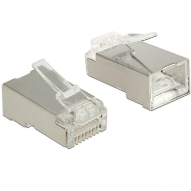 Delock rj45 crimp+cut plug cat.6 stp stekker (transparant, 20 stuks)
